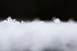 Ein frostiger Schnee-/Eisstern