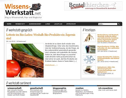 Abbiegen zur Wissenswerkstatt